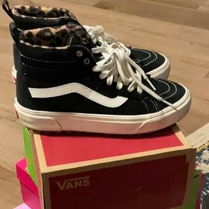 Vans cheetah inside